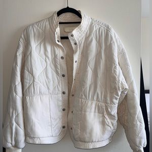 BLANK NYC CREAM QUILTED JACKET